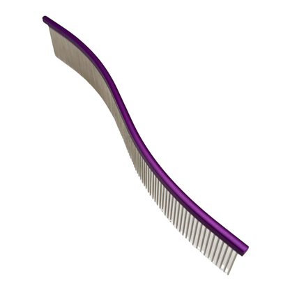 Pawfection Professional Purple Wave Comb 8.75"