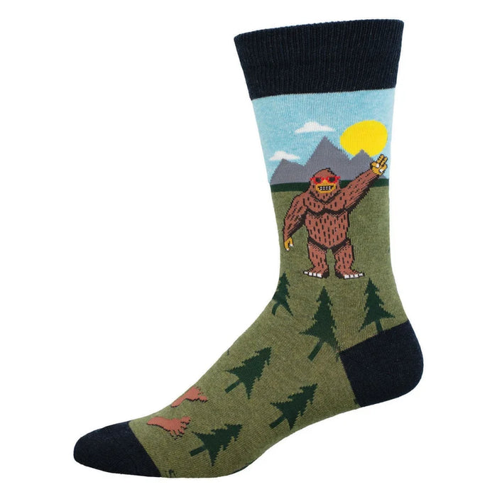 Peace Out Bigfoot Crew Socks
