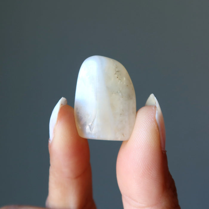 peach moonstone tumbled stone