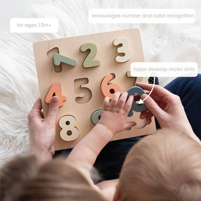 Pearhead Wooden Numbers Puzzle