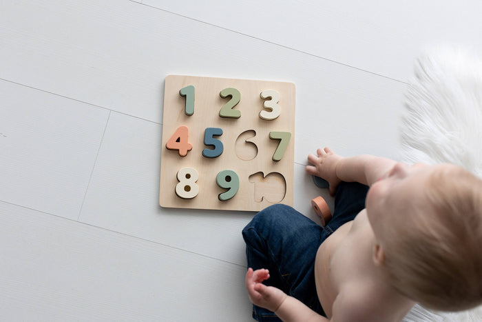 Pearhead Wooden Numbers Puzzle