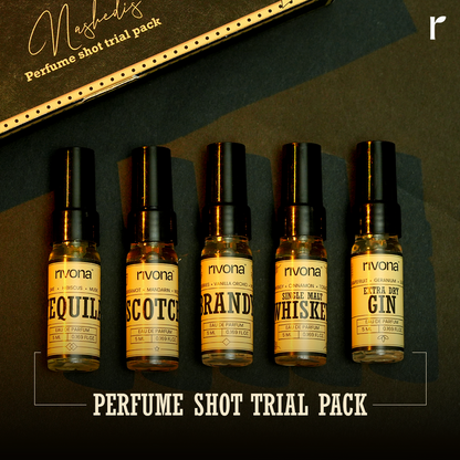 Perfume Shot Trial Pack by Rivona (Set of 5 perfumes)