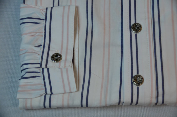 Pink and Black Alternating Stripe Victorian