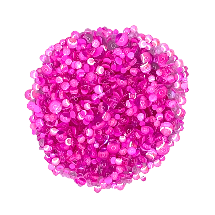 PINK MERMAID TEARS - GLASS RHINESTONES