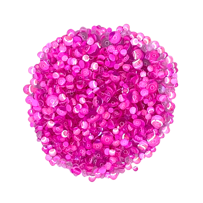 PINK MERMAID TEARS - GLASS RHINESTONES