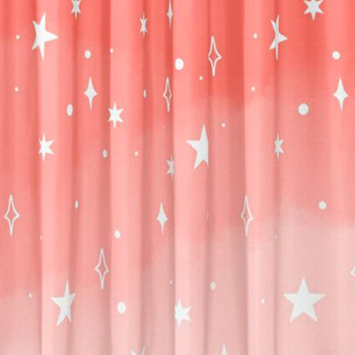 Pink Stars Shower Curtain
