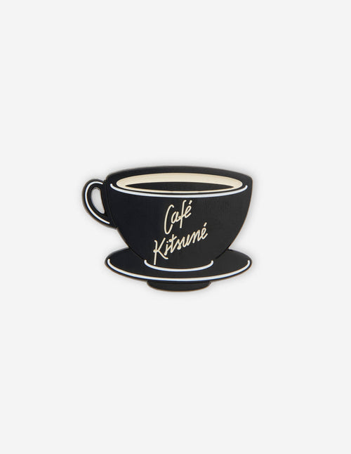 Pins Cafe Kitsune Cup Black