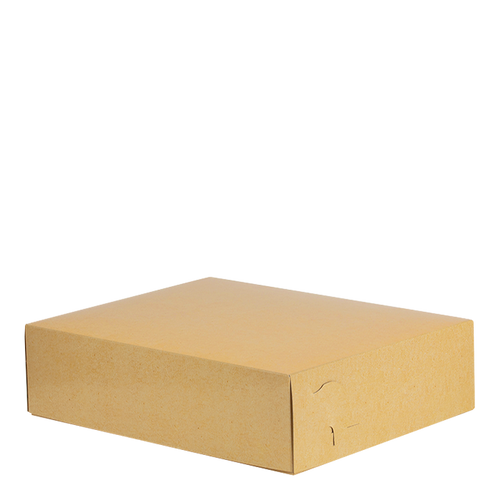 Intertan Takeaway Box Metalised PET / 125 Boxes / 30x23.5x7cm Plain Kraft Grill Box T52