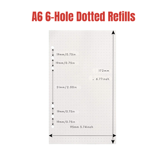 A6 Dotted Refill