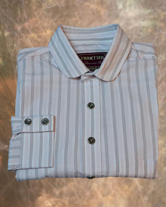 Plum and Lavender Pencil Stripe Men's Dakota Shirt