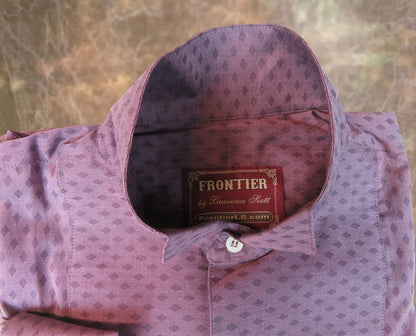Plum Diamond Men's Tuxedo Shirt