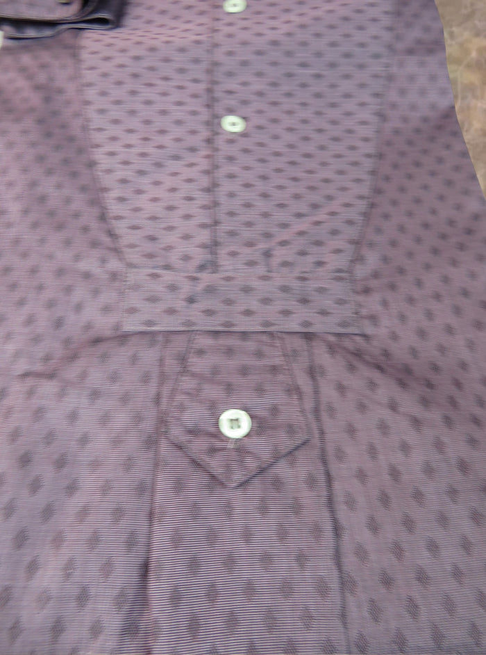 Plum Diamond Men's Tuxedo Shirt