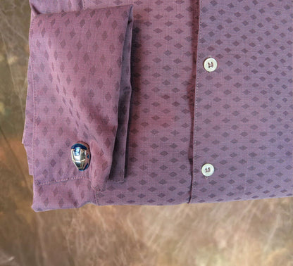 Plum Diamond Men's Tuxedo Shirt