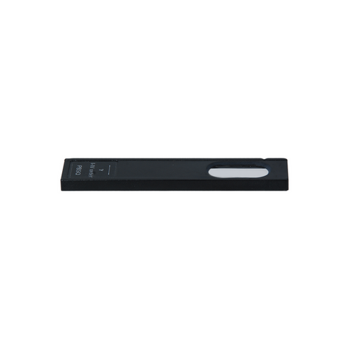 Polarizing Microscope Analyzer Slider, 1/4 Wavelength Retardation Plate for Geology, Quartz, SKU PL03026143, three quarter front view
