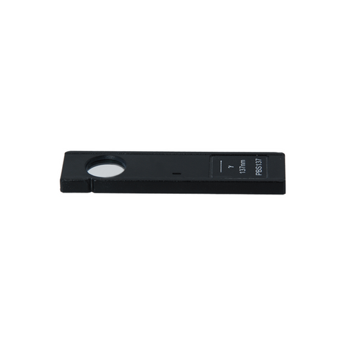Polarizing Microscope Analyzer Slider, Full Wavelength Retardation Plate 137nm for Geology, Mica Test Plate, SKU PL03026141, three quarter front view