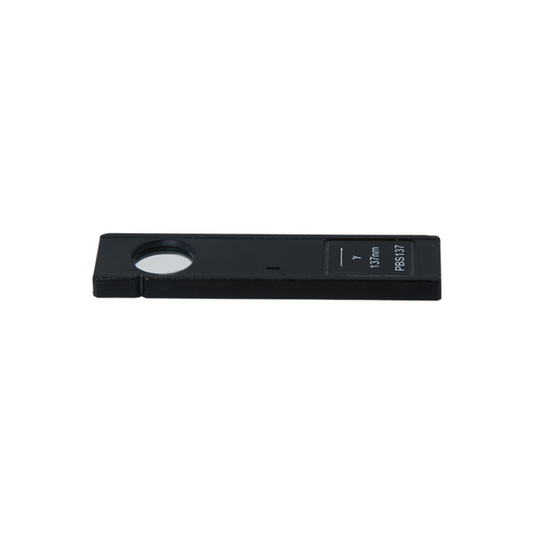 Polarizing Microscope Analyzer Slider, Full Wavelength Retardation Plate 137nm for Geology, Mica Test Plate, SKU PL03026141, three quarter front view