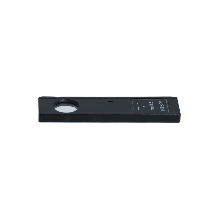 Polarizing Microscope Analyzer Slider, Full Wavelength Retardation Plate 530nm for Geology, Gypsum Test Plate, SKU PL03026142, three quarter front view