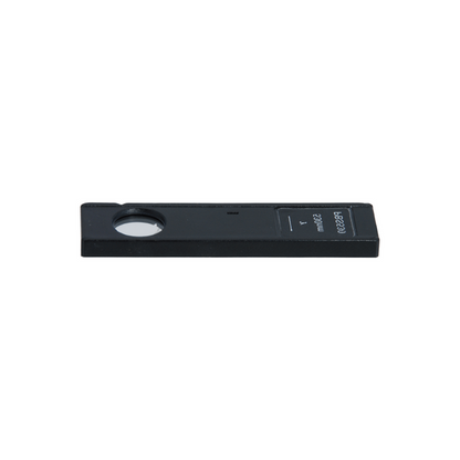 Polarizing Microscope Analyzer Slider, Full Wavelength Retardation Plate 530nm for Geology, Gypsum Test Plate, SKU PL03026142, three quarter front view