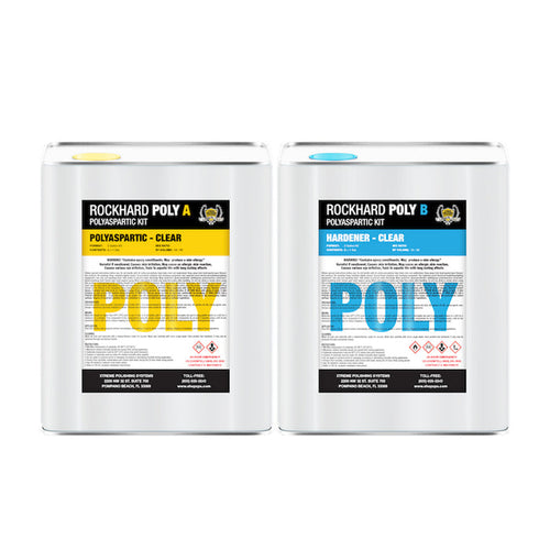 Rockhard Poly Part A & Part B | Xtreme Polshing Systems. polyaspartic floor coating, polyaspartic garage floor coating, and polyaspartic floor coating kit.