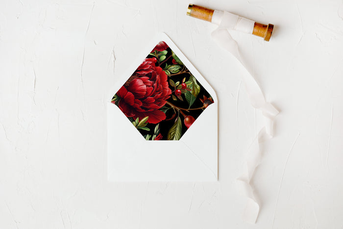Pomegranate Envelope Liners