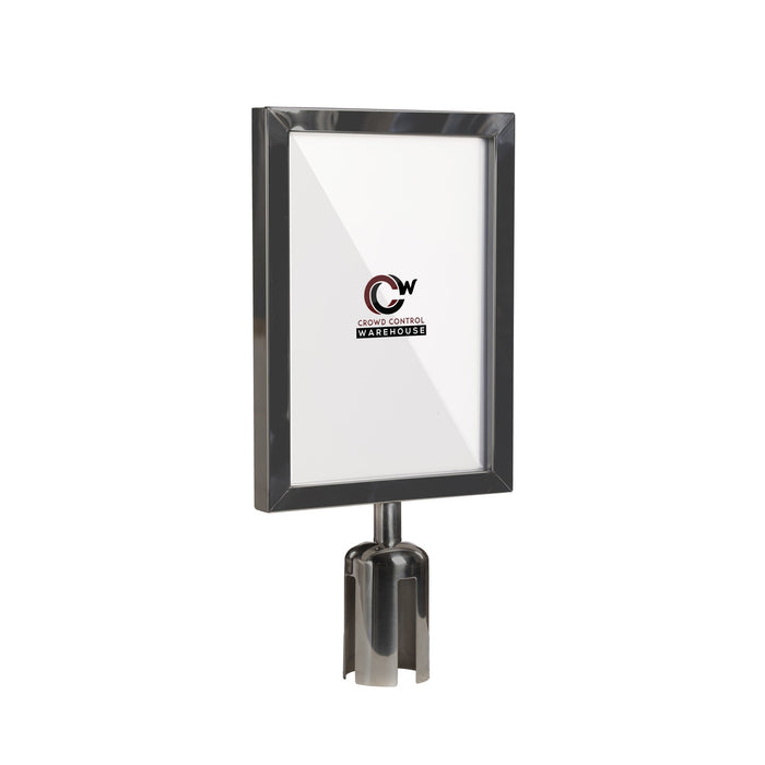 8.5X11 SATIN STAINLESS STEEL FRAME / VERTICAL