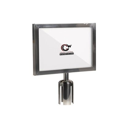 8.5X11 SATIN STAINLESS STEEL FRAME / HORIZONTAL