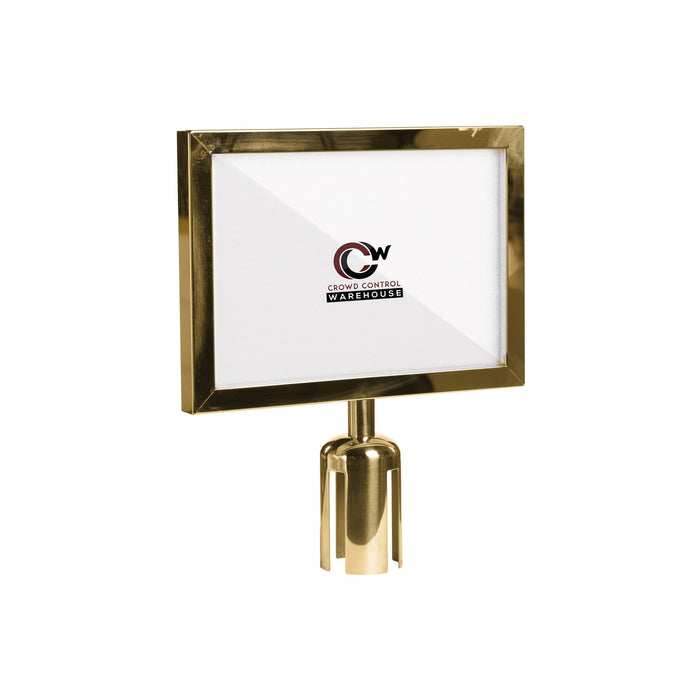 8.5X11 POLISHED BRASS FRAME / HORIZONTAL