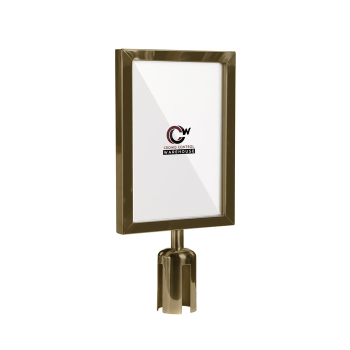 8.5X11 SATIN BRASS FRAME / VERTICAL