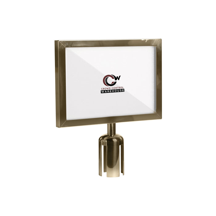8.5X11 SATIN BRASS FRAME / HORIZONTAL