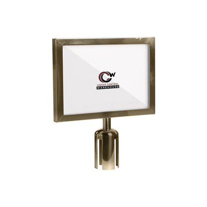 8.5X11 SATIN BRASS FRAME / HORIZONTAL