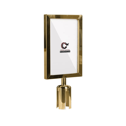 7X11 POLISHED BRASS FRAME / VERTICAL
