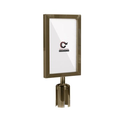 7X11 SATIN BRASS FRAME / VERTICAL