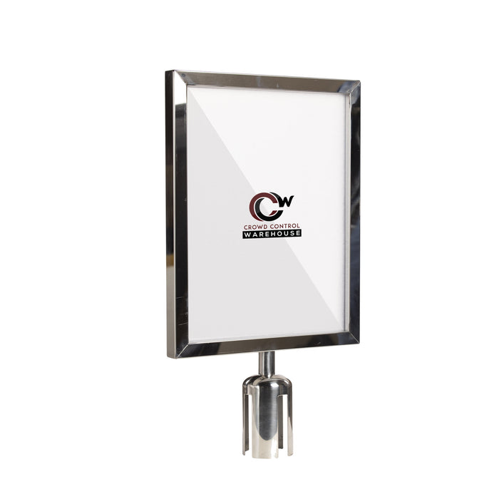 11X14 POLISHED STAINLESS STEEL FRAME / VERTICAL