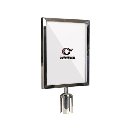 11X14 POLISHED STAINLESS STEEL FRAME / VERTICAL