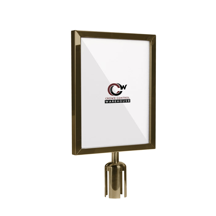 11X14 SATIN BRASS FRAME / VERTICAL