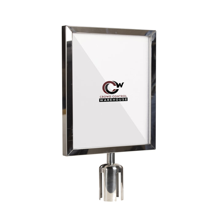 14X22 POLISHED STAINLESS STEEL FRAME / VERTICAL