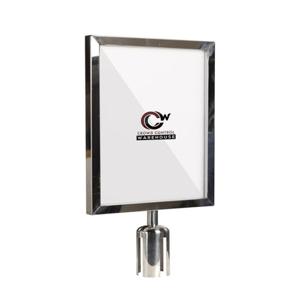 14X22 POLISHED STAINLESS STEEL FRAME / VERTICAL
