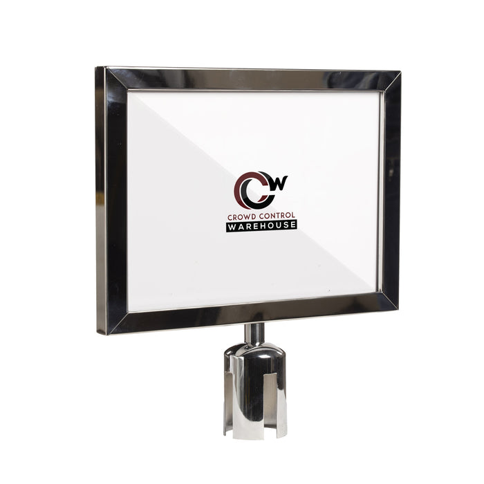 14X22 POLISHED STAINLESS STEEL FRAME / HORIZONTAL