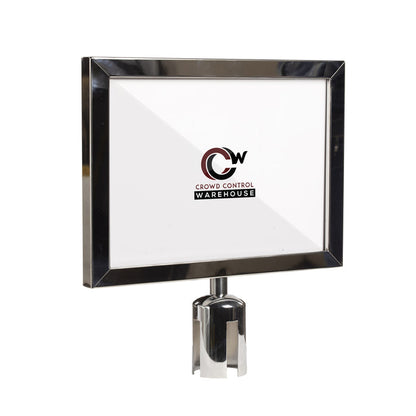 14X22 POLISHED STAINLESS STEEL FRAME / HORIZONTAL