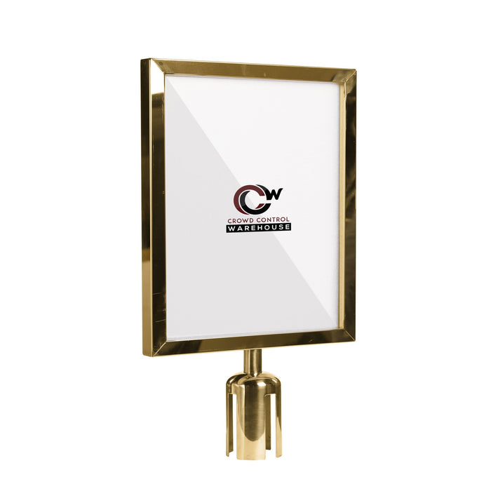 14X22 POLISHED BRASS FRAME / VERTICAL