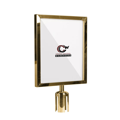 14X22 POLISHED BRASS FRAME / VERTICAL