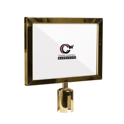 14X22 POLISHED BRASS FRAME / HORIZONTAL