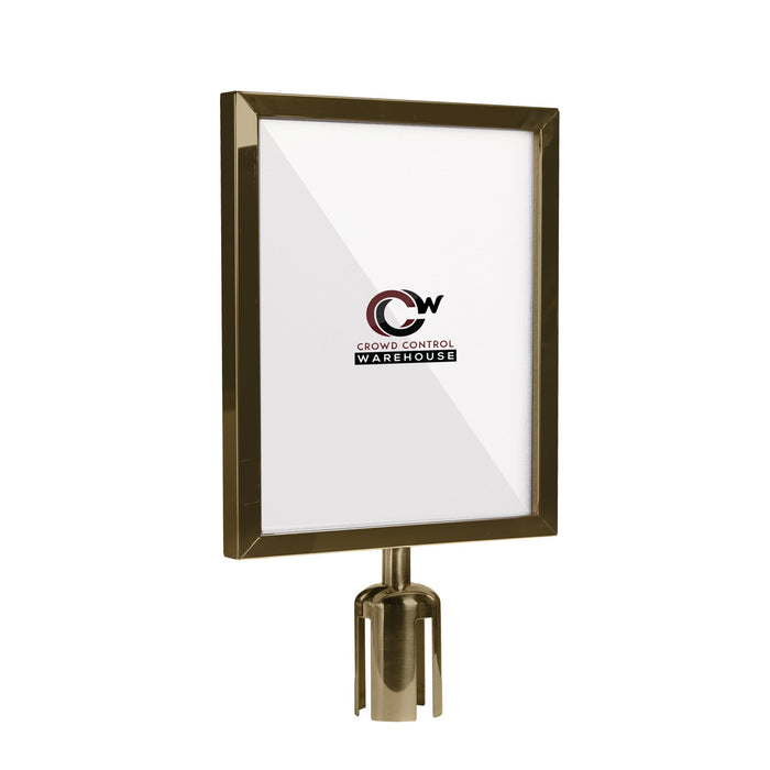 14X22 SATIN BRASS FRAME / VERTICAL