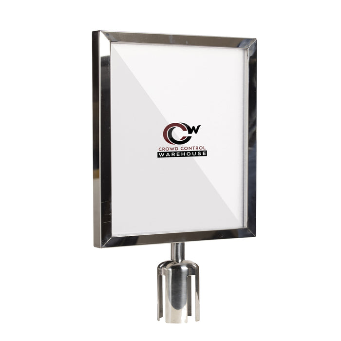 22X28 POLISHED STAINLESS STEEL FRAME / VERTICAL