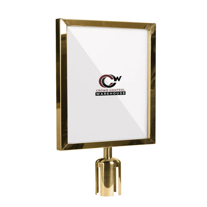 22X28 POLISHED BRASS FRAME / VERTICAL