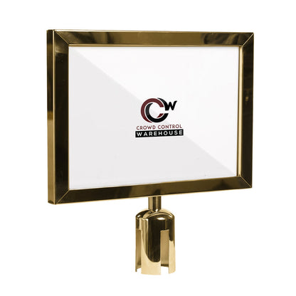 22X28 POLISHED BRASS FRAME / HORIZONTAL