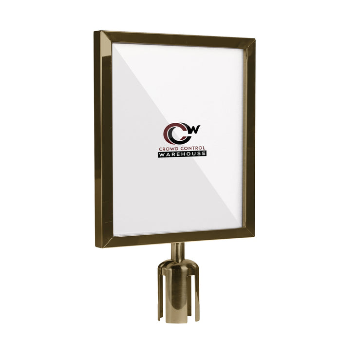 22X28 SATIN BRASS FRAME / VERTICAL