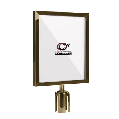 22X28 SATIN BRASS FRAME / VERTICAL