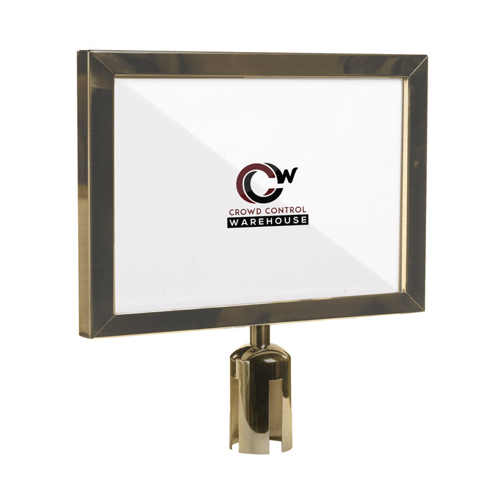 22X28 SATIN BRASS FRAME / HORIZONTAL