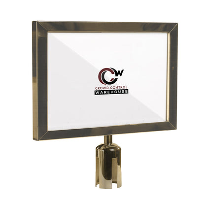 22X28 SATIN BRASS FRAME / HORIZONTAL